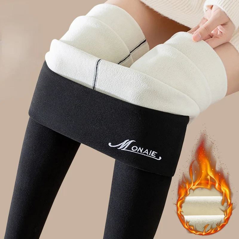 

Женские зимние теплые леггинсы с высокой талией, леггинсы без следов внутри, теплые брюки, эластичные бархатные утепленные леггинсы