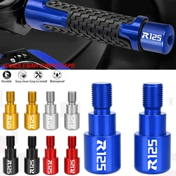 For YAMAHA YZF R125 R 125 2008 - 2022 2023 2024 2020 2019 2018 2017 2016 Motorcycle CNC Handlebar Grips Slider Cap Plug Bar End