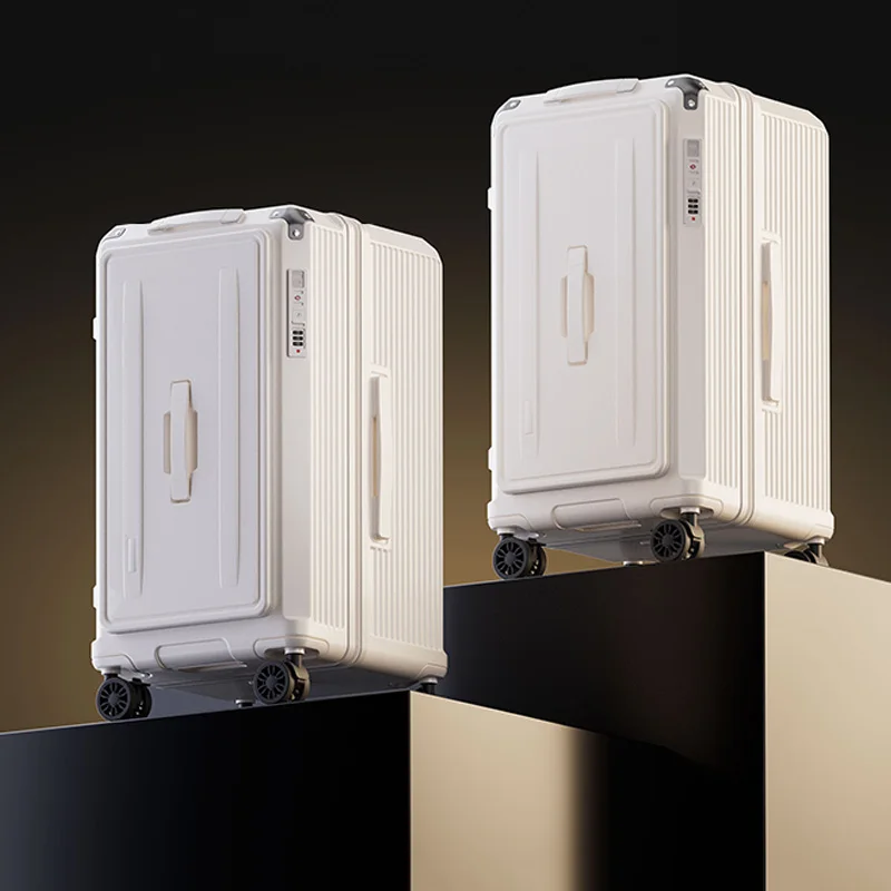 

Side-opening Luggage for Women Five Wheels Expandable 32-inch Large Capacity 20-inch Cabin Travel Combination Lock Suitcase