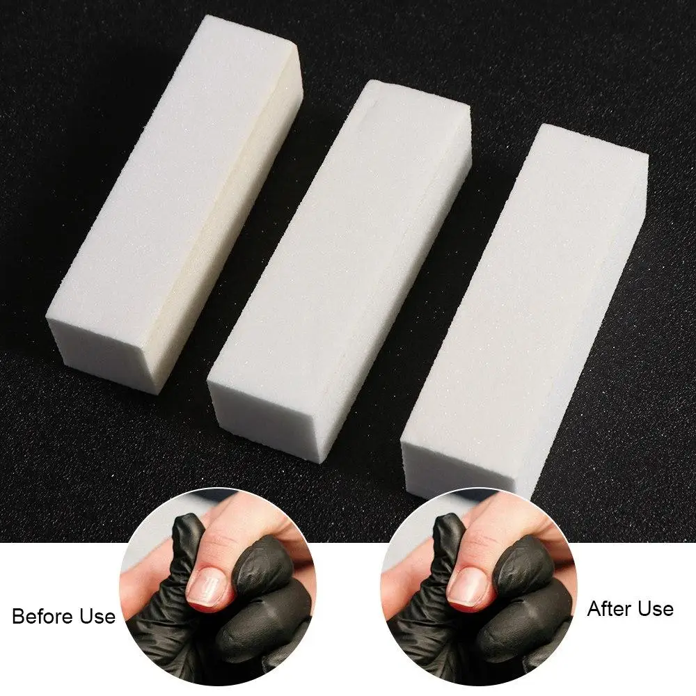 5pcs Cubic Block Nail File Block Sanding Tool Acrylic Nails Nail Polish Four Blocks Nail Care Pedicure Nail Art Tofu Chunks Girl