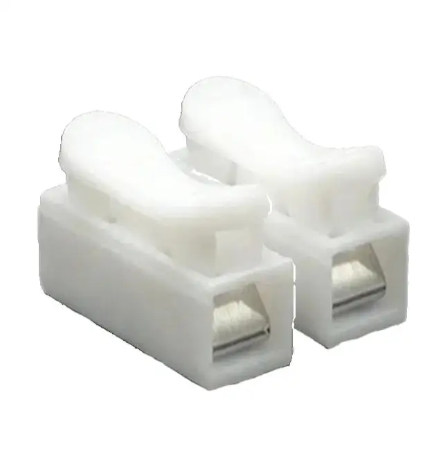 No Screw, No Solder! 20Pcs 1P 2P Cable Wire Connectors with Spring Clamp Terminal Block - Ultra Fast Setup