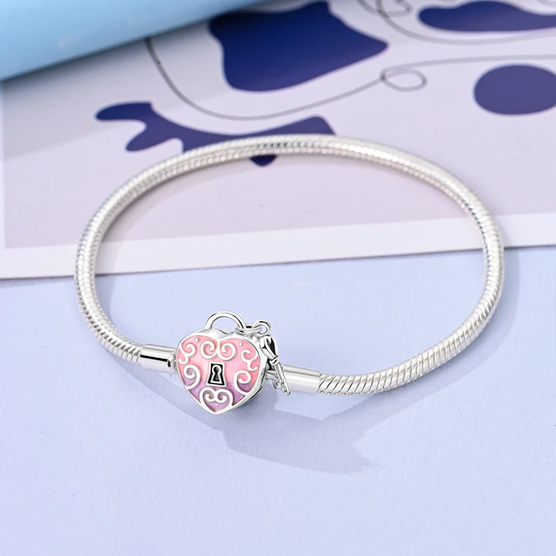 925 Sterling Silver Star Moon Sun Bracelets Dream Butterfly Sunflower Snake Bone Bracelets Fit DIY Charms Beads Party Jewelry image 4
