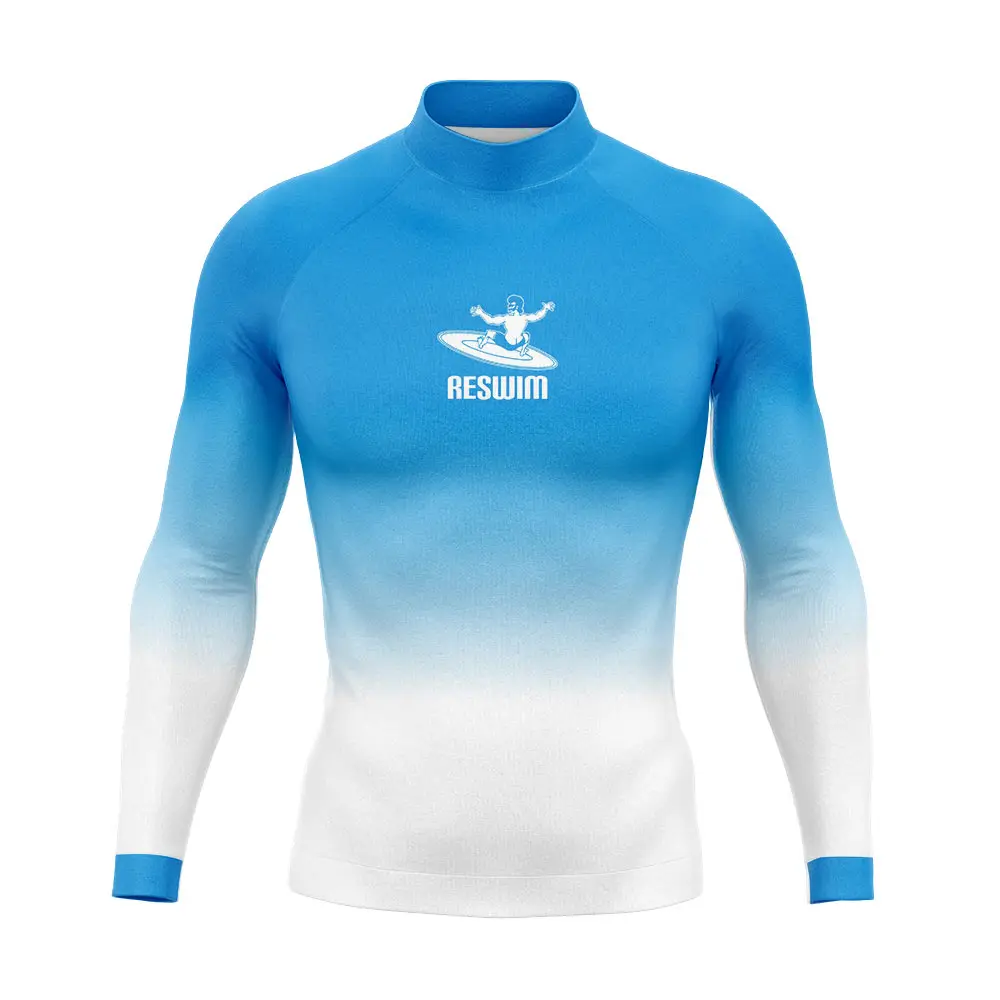 Men\'s Long Sleeve Surfing Diving Tight Shirt Swimsuit New Rash Guard Swimming T-shirt Beach UV Protection Swimwear GYM Rashguard