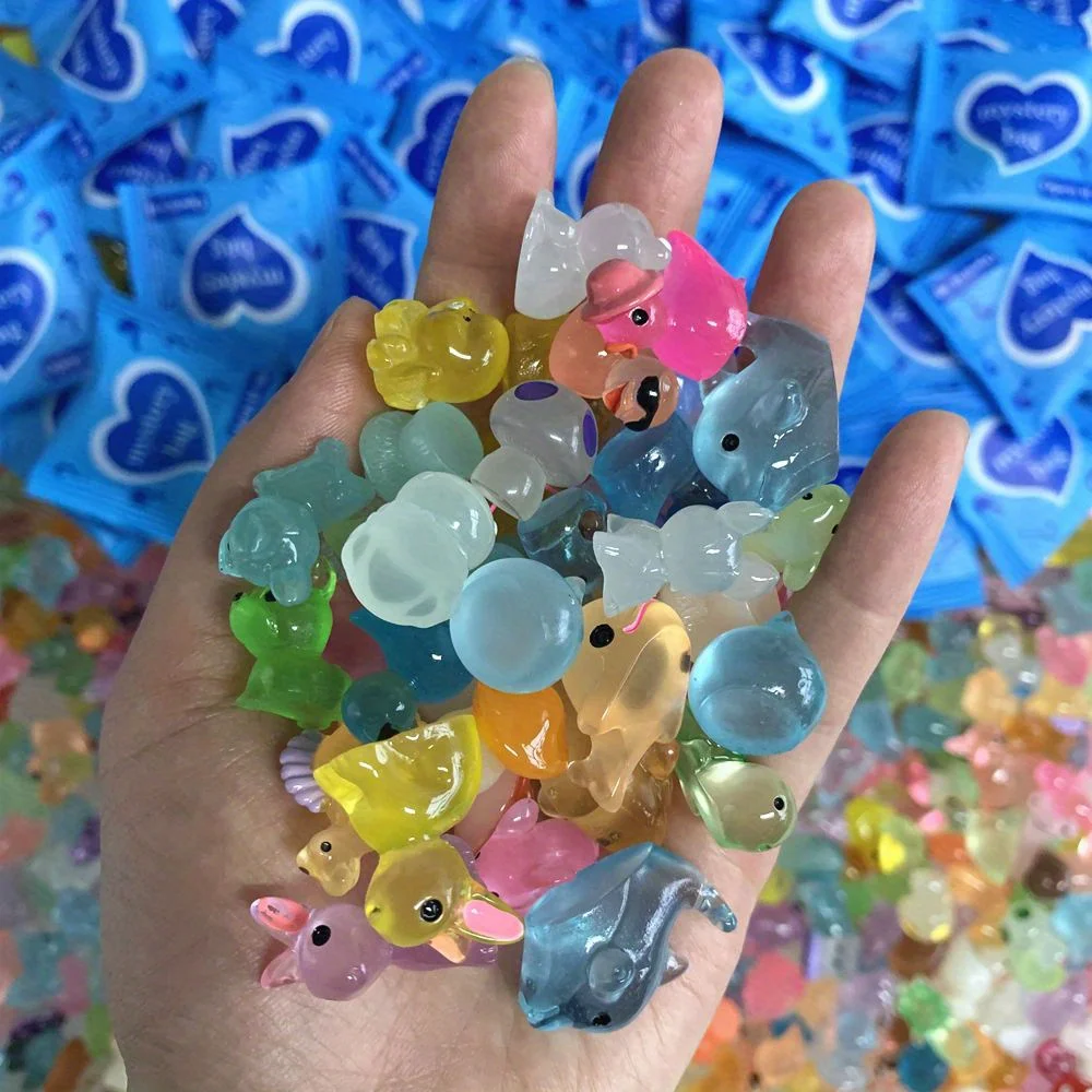 32PCS Random Animal-Shaped Non-Expanding Gel Beads - Colorful Translucent Decorative Beads,Cute Mini Animal-Shaped Gel Ornaments