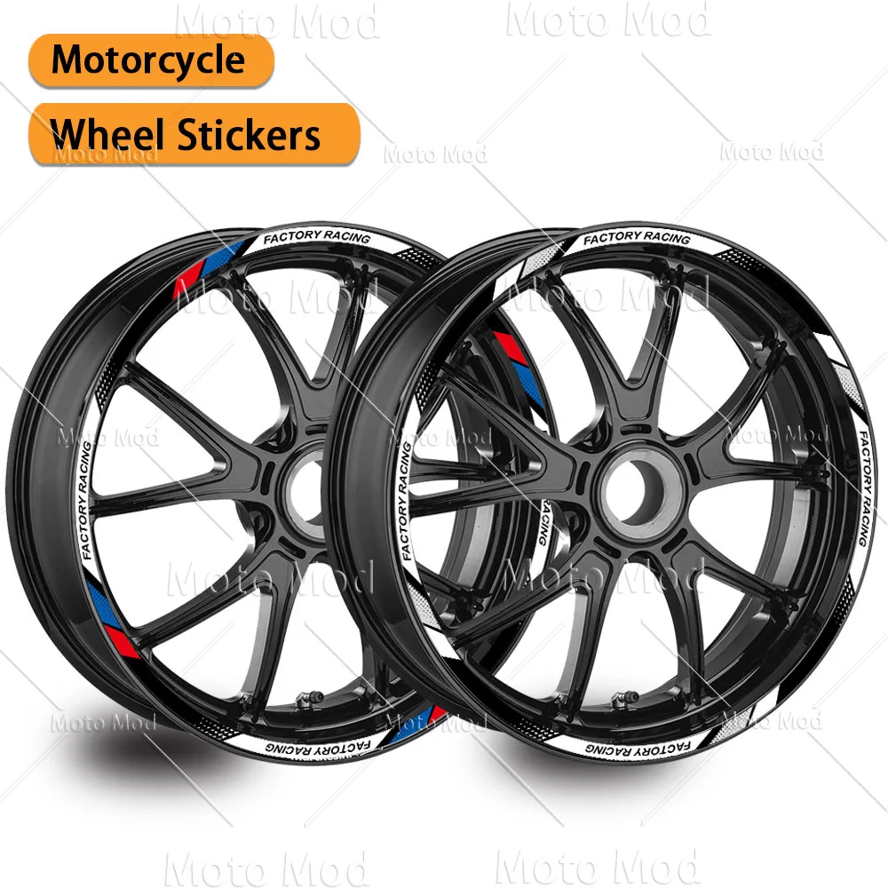 

Reflective Motorcycle Wheel Stickers Rim Scooter Hub Tape Decals 12"13"14"15"16"17"18" For Yamaha Kawasaki Suzuki KTM Honda