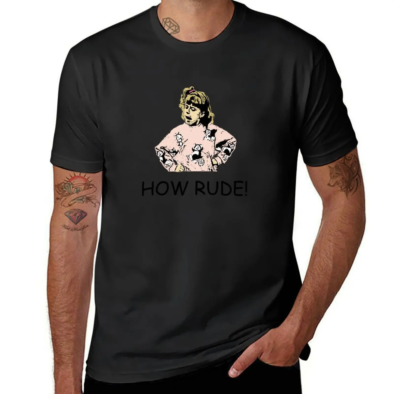 HOW RUDE! T-Shirt heavyweights anime plain white t shirts men