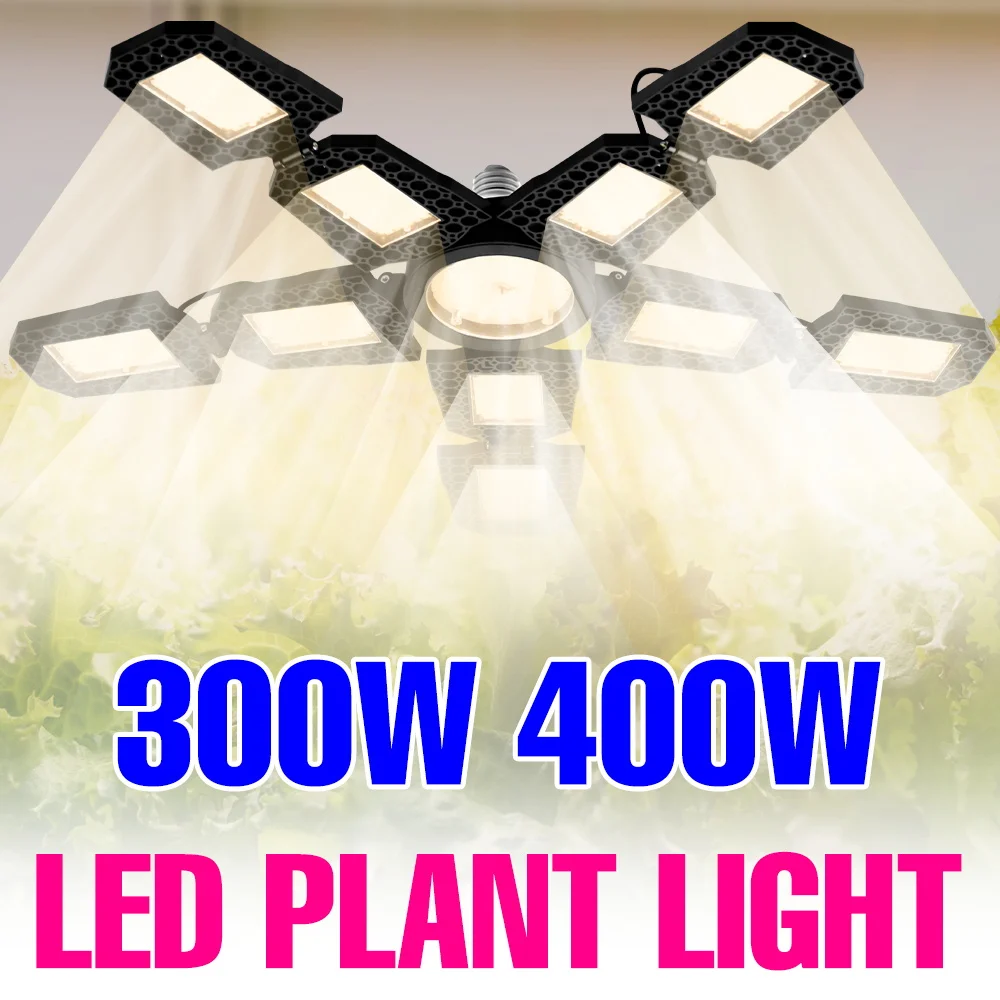 

400W Full Spectrum Plant Fill Light Bulb LED Indoor Growth Box E27/E26 Greenhouse Hydroponics Vegs Fruit Cultivation Lighting