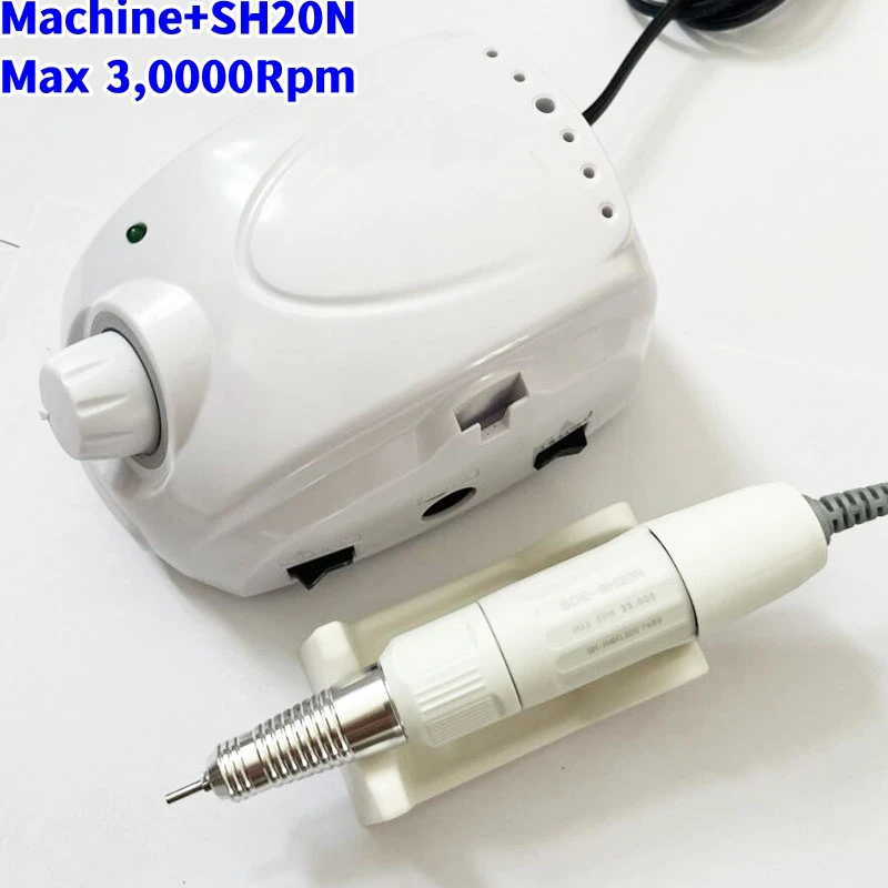 Marathon Champion-3 65W Electric Manicure Machine Control Box 30000RPM SDE H200 handle Electric Nail Drill Nail File Set