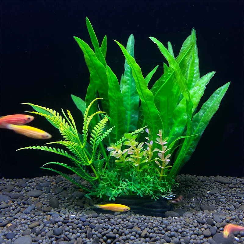 18cm Fish Bowl Ornament Plant Aquarium Artificial DIY Decor Aquatic Plants Plastic Water Grass Fish tank Decoration 7.09 inch