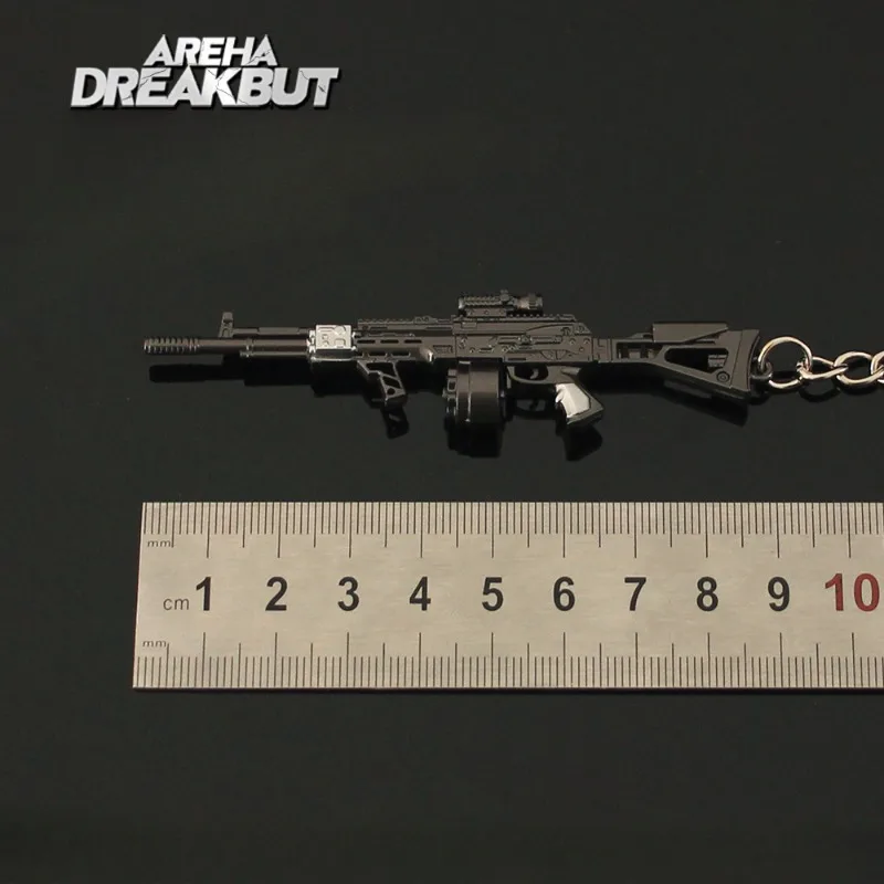 جديد 9 سنتيمتر ساحة اندلاع لعبة الأجهزة الطرفية AEK بندقية مسدس صغير الأسلحة نموذج سلسلة مفاتيح معدنية اللعب الحلي جمع الحرف الهدايا