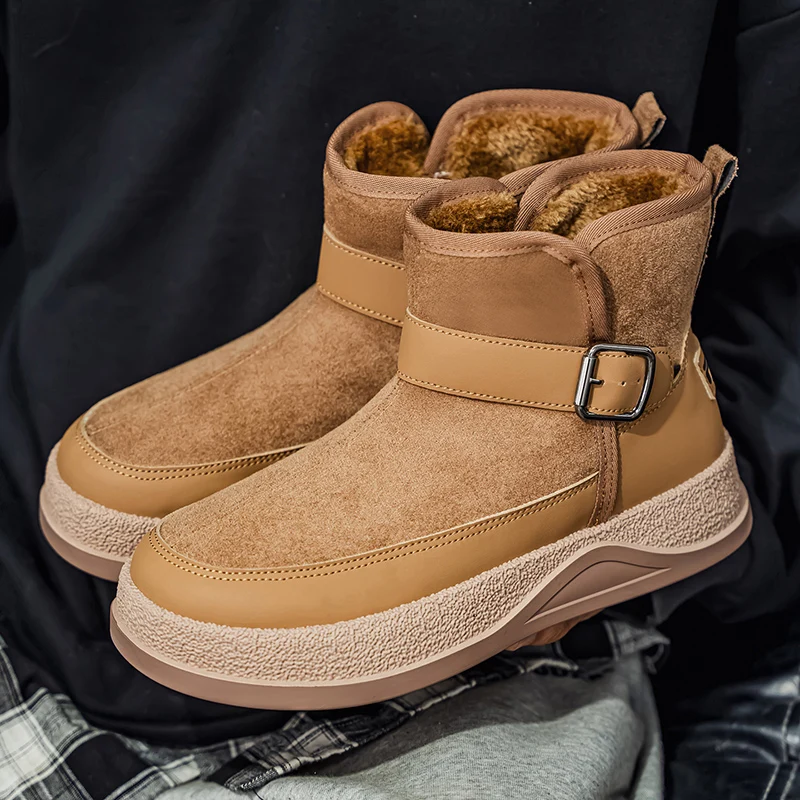 

Outdoor Anti Slip Breathable Sneakers Male Ankle Boots Autumn New Men Casual Shoes Thick Sole Comfortable Flat High Top Footwear