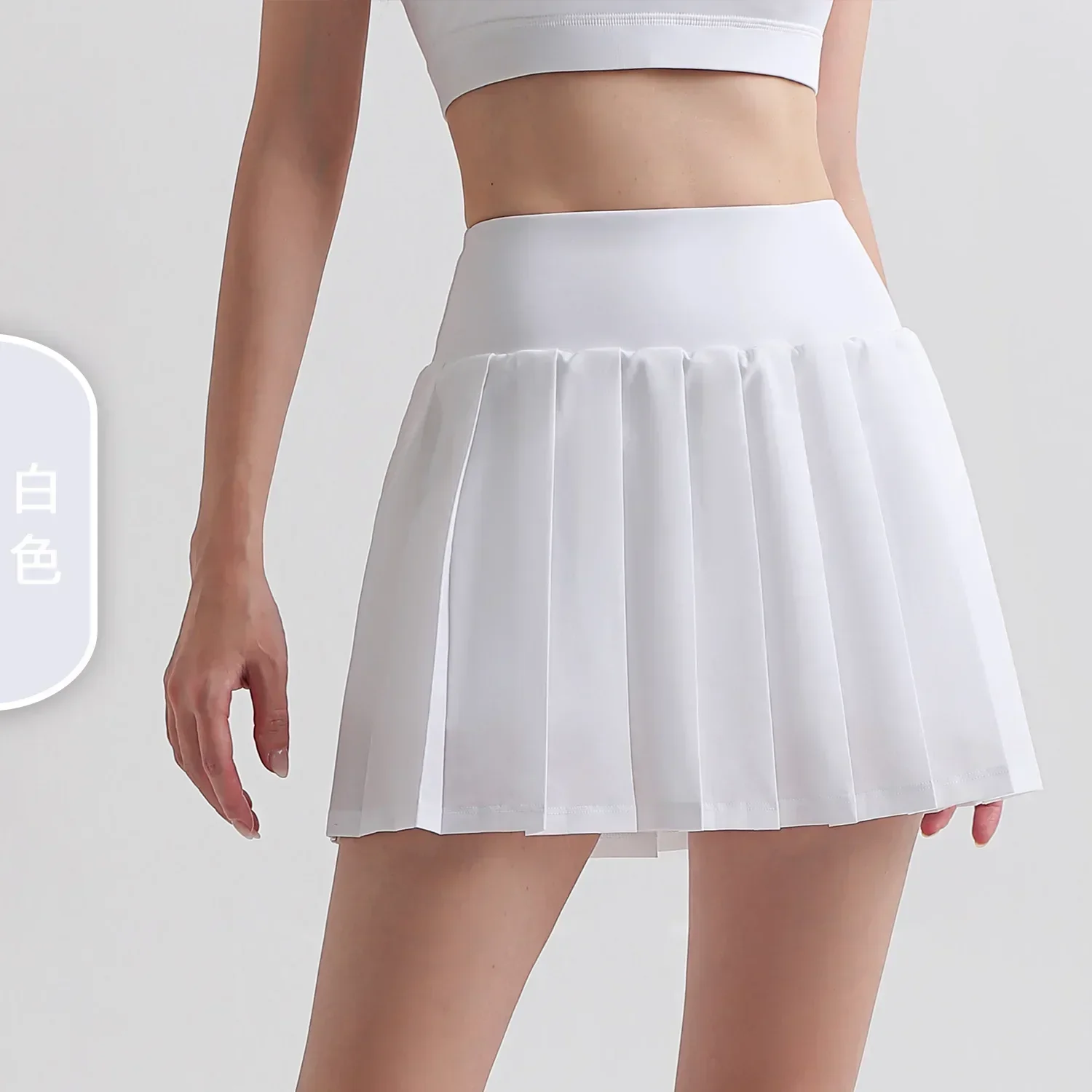 New pleated tennis skirt, anti-exposure, badminton skirt and running skirt