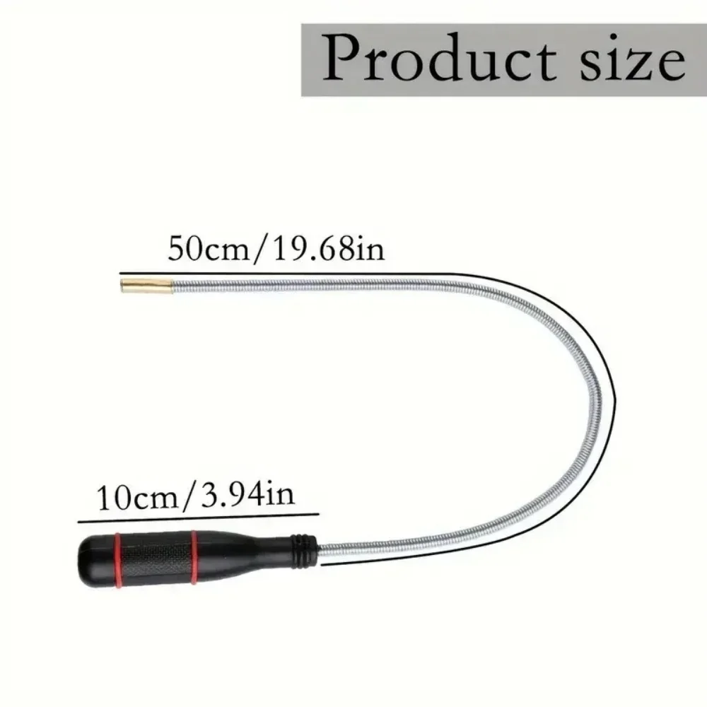 1Pc Magnetic Pickup Tool Flexible Bendable Snake Pickup Bendable Suction Bar for Locate Falling Objects Reach Sink Drain Pick Up image 6