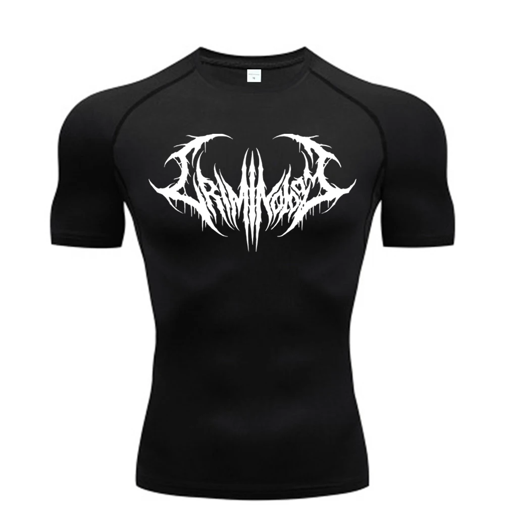 

Мужская быстросохнущая компрессионная футболка для тренажерного зала, дышащая, для фитнеса и спорта