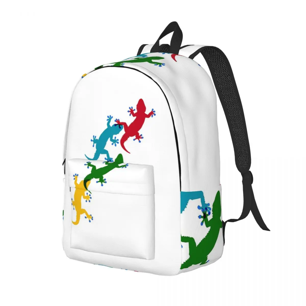 Colourful Geckos Student Backpack School Bag Hiking Travel Daypack for Men Women Fashion Bookbag Shoulder Bags