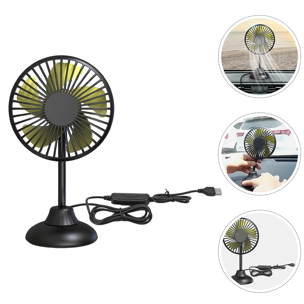 

Car Fan USB Powered Portable Mini Silent Rotatable Dashboard Fan for Vehicle Air Circulation Cooling Car Accessories
