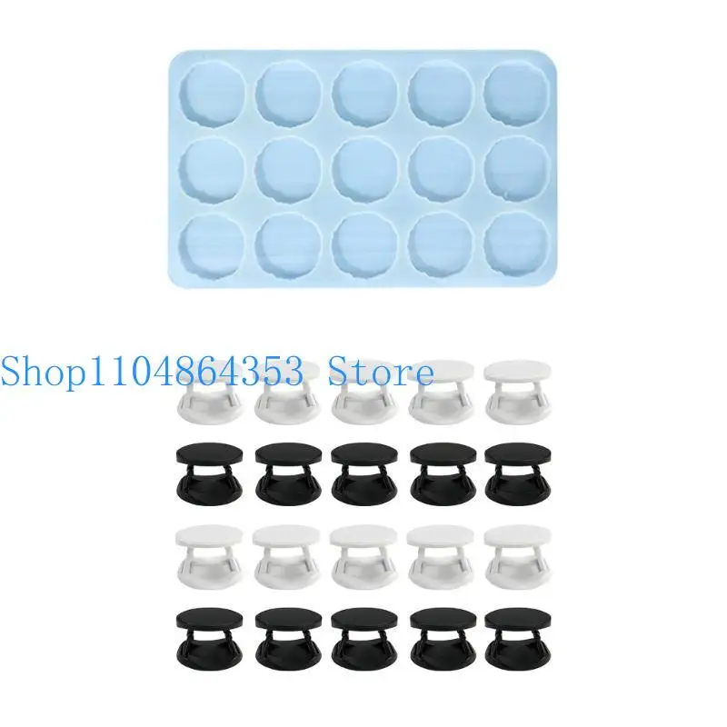 

652F Phone Grip Silicone Mold Resin Badge Reel Mold Jewelry Casting Mold Phone Socket