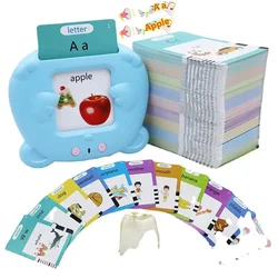 Early Montessori Educational Toy Talking Flash Cards Preschool Learning Electronic Audio Book Toy Children Interactive Gift