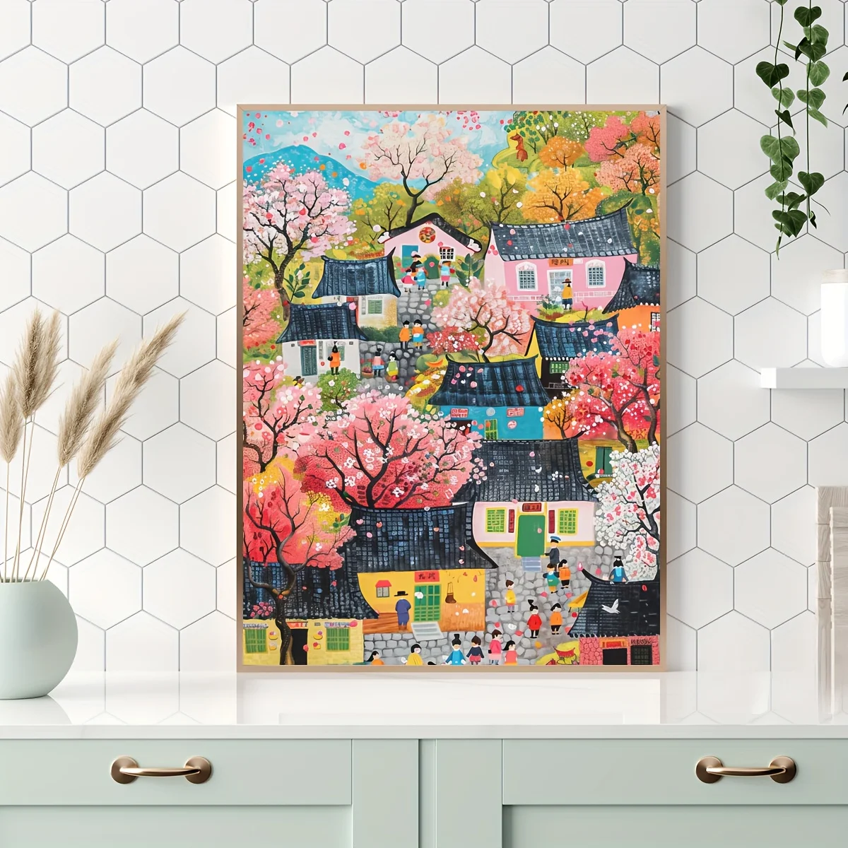 

500/1000/1200/2000PCS Puzzle Childhood Fun Village Jigsaw Leisure and Relaxation Home Decoration Gift To Family and Friends