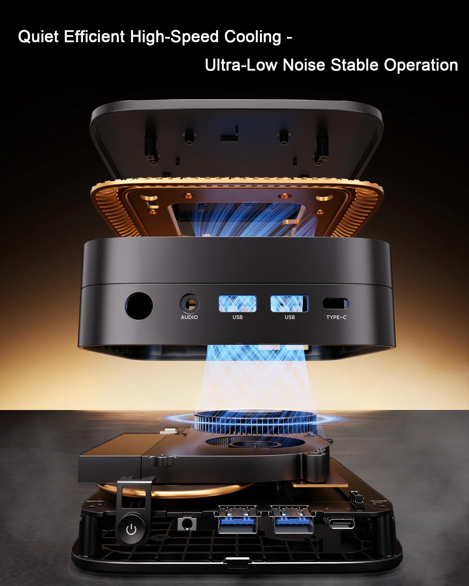 ACEMAGIC-l's Mini PC Gamer, Windows 11, Intel 12th Alder Lake N100, DDR4, 16 Go, 512 Go, WiFi 5 ,Bluetooth 4.2, Ordinateur de jeu VGA