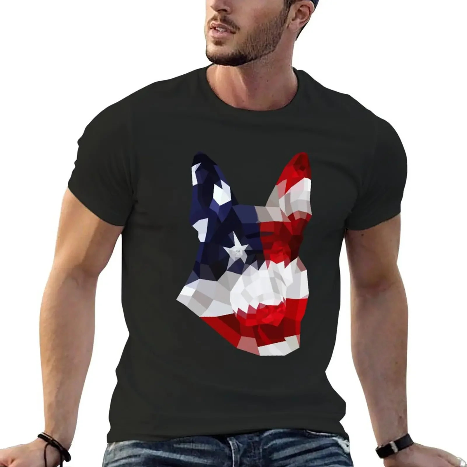 American German Shepherd T-Shirt graphics korean fashion anime stuff shirts graphic mens graphic t-shirts pack