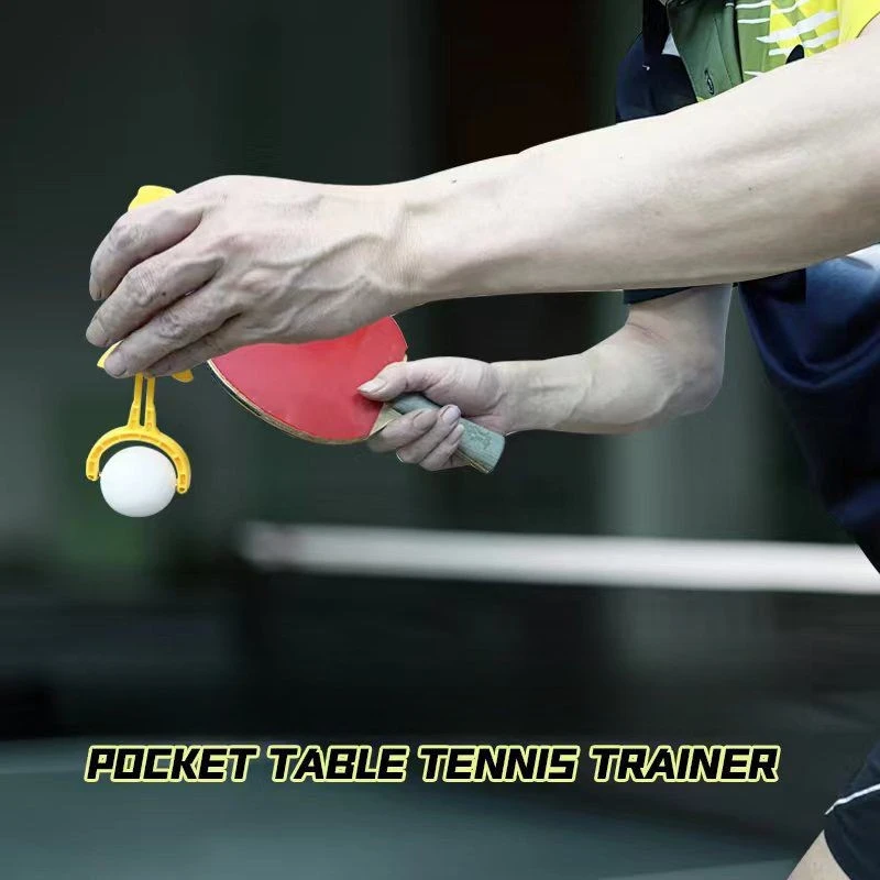 Adjustable Pocket Table Tennis Trainer High Resilience Ping-pong Training Equipment Durable Swing Trainer Portable Sports Parts
