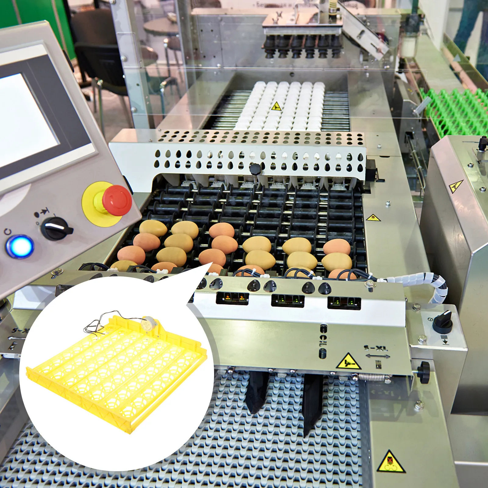 

Автоматический лоток для переворачивания яиц в инкубаторе, эффективный яйцеделательный механизм для куриных, утиных, перепелиных яиц, аксессуар для инкубатора