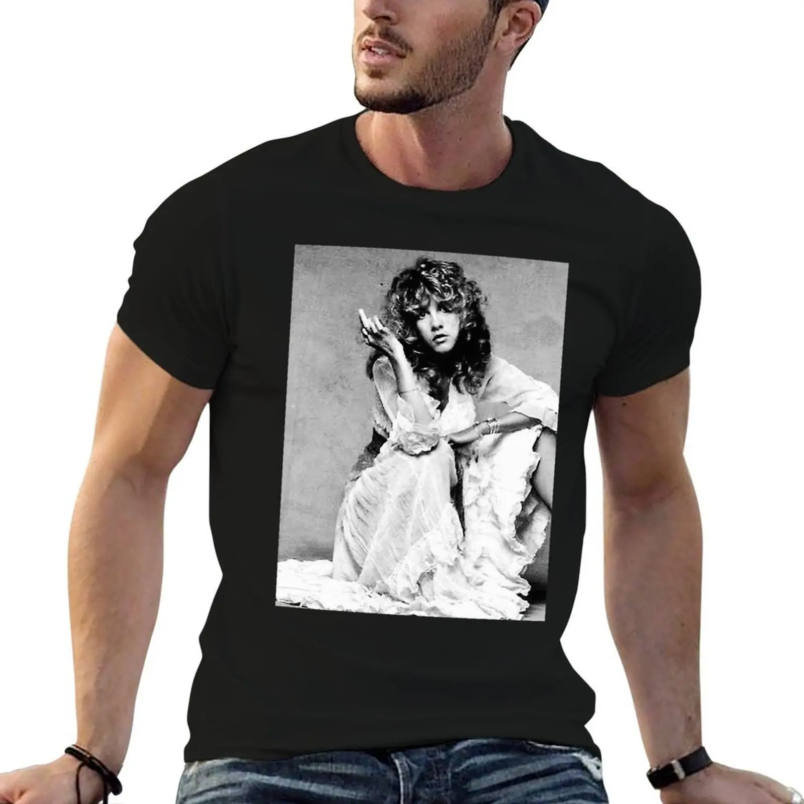 

Stevie Nicks Middle Fingers Poster T-Shirt man t shirts graphic man t shirt graphic anime tshirt T-shirt