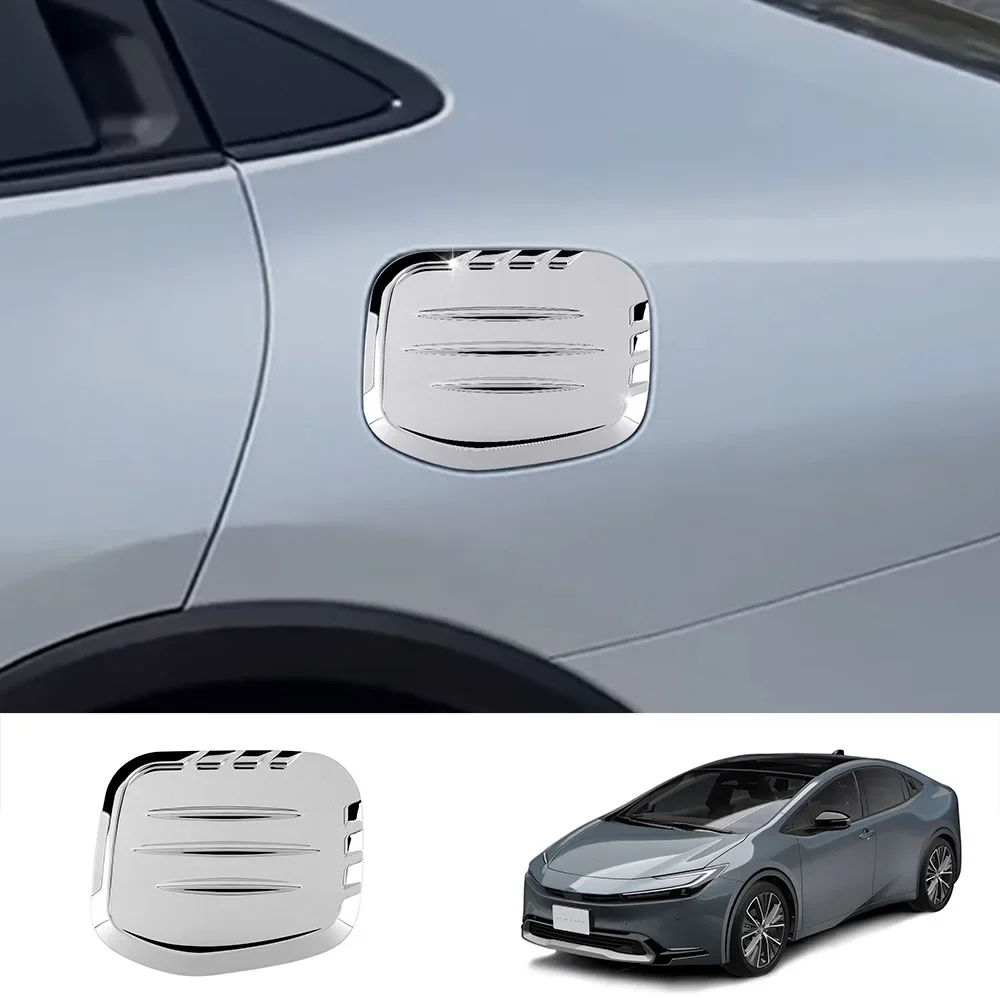

Car Accessories For Toyota Prius 60 2023 2024 Fuel Tank Cover Decoration Body Protective Strips Trim ABS Carbon Fiber Auto Parts