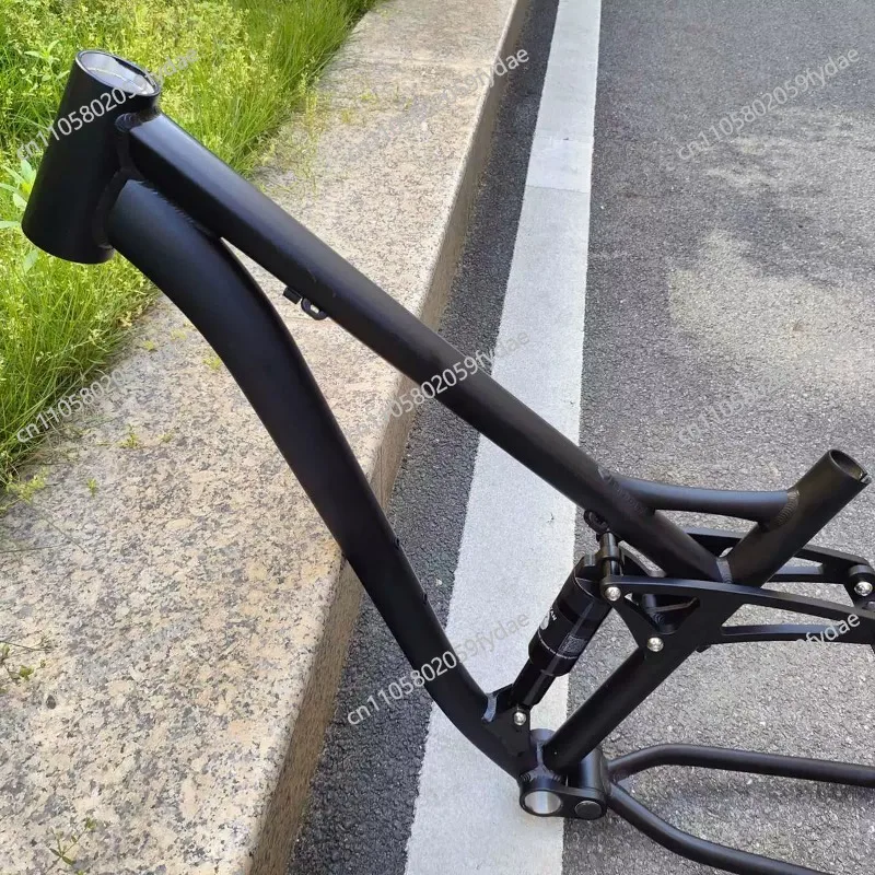 Aluminum Alloy Mountain Bike Frame 27.5/26-inch Full Shock Absorption Mountain Bike Frame Soft-tail Bicycle