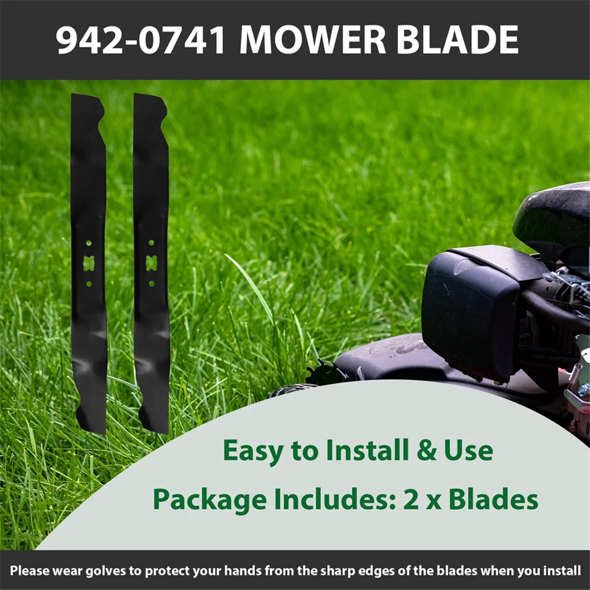 Imagem -06 - Cortador de Grama Mulching Blade Substitua por Troy Bilt Tb280es Artesão Série 247 Push Mower Deck 9420741a 21in 742-0741