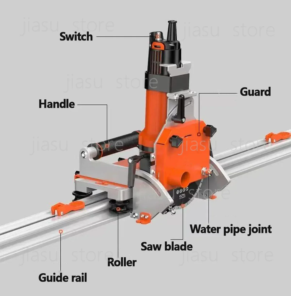 TB 3500mm Electric Tile Cutting Machine 45 Degree Oblique  with Guide Rail,for Oblique Cutting or 90 Degree Cutting
