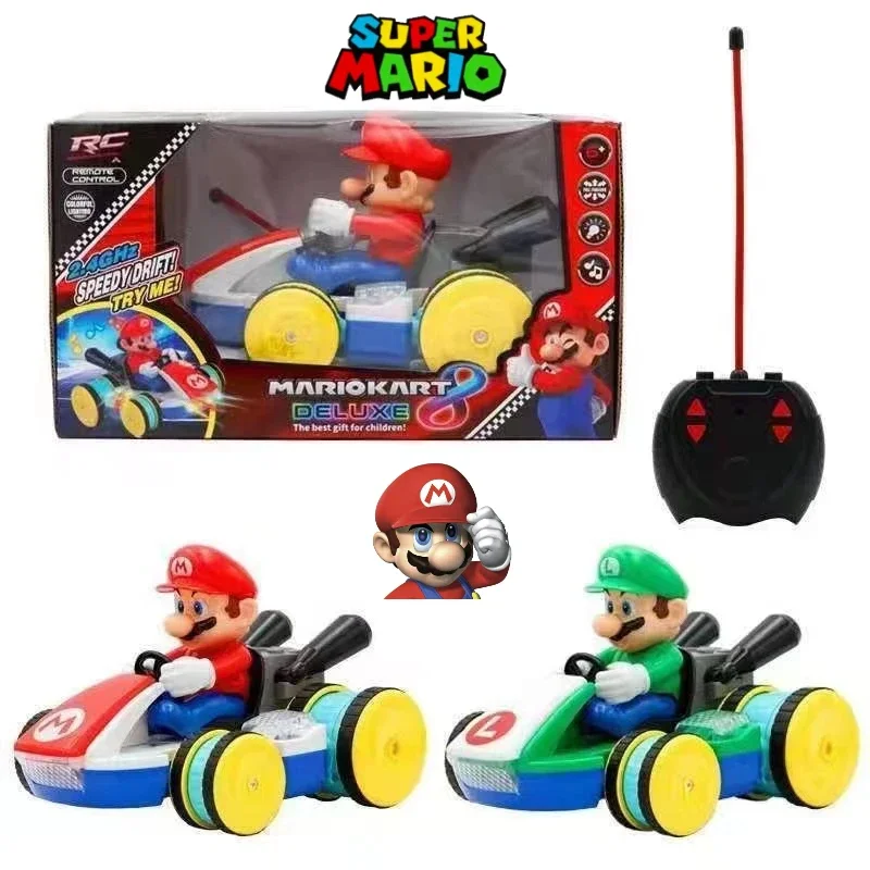 

Super Mario Bros Remote Control Car Game Anime Luigi Racing One Piece Figure Action Figure Doll Model Party Gifts Children's Toy