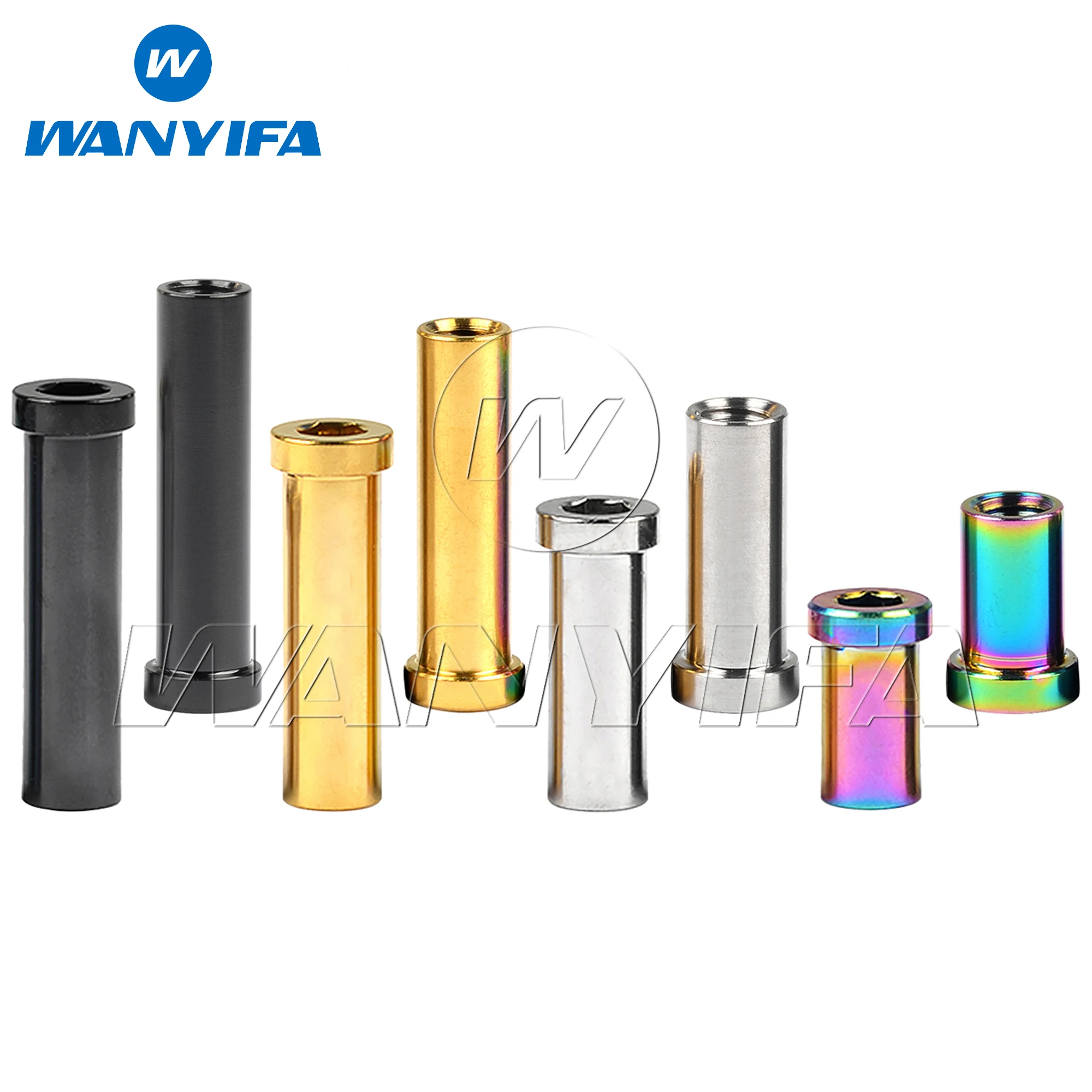 Wanyifa Titanium Recessed Nut 13 15 17 23 25 31.5 33 35mm Bicycle Brake Clamp Nut for MTB/Road Bike M6 Bolts Fixed Fasteners