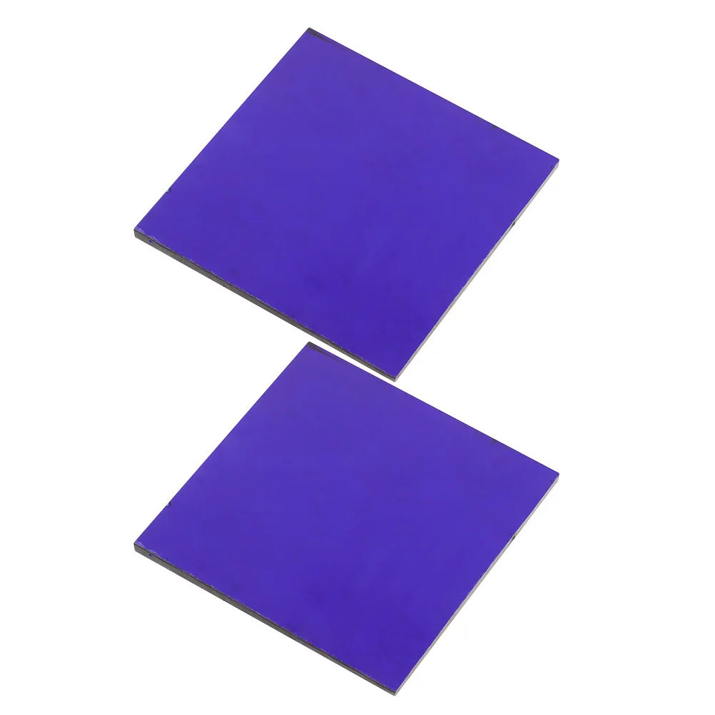 

2Pcs Glass Sheets 5x5cm Blue Cobalt for Flame Color Reaction Experiments Chemistry Lab Equipment Filter Sheets Science