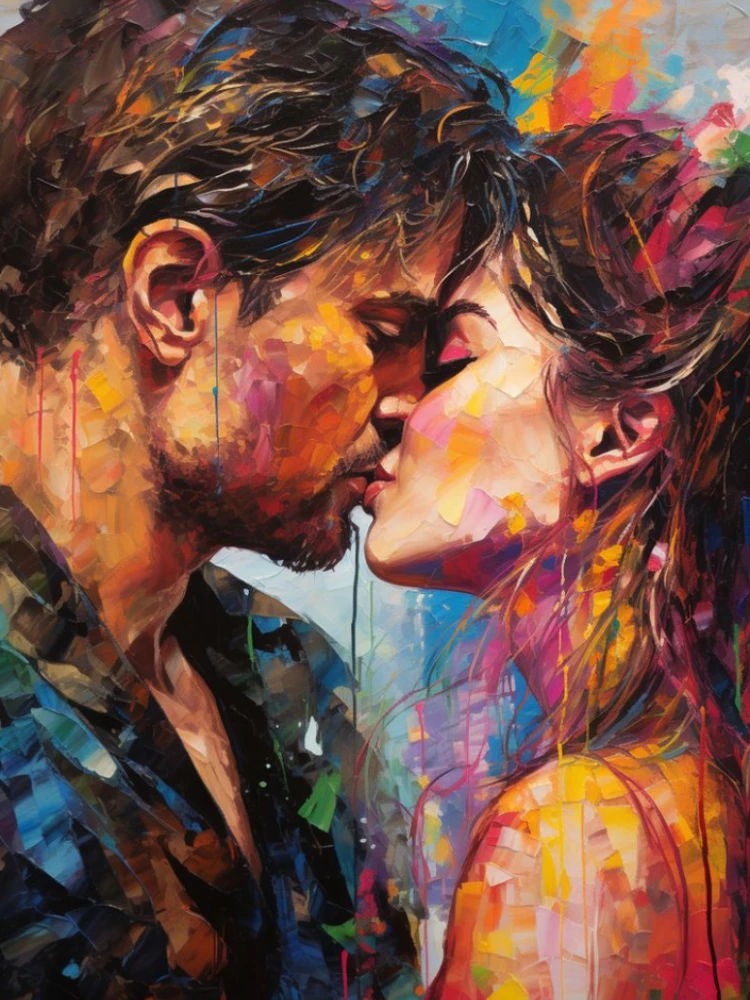 

500/1000/1200/2000 PCS Jigsaw Puzzles In Love Kissing Figure Family Activity Games for Gameroom Bedroom Home Decor