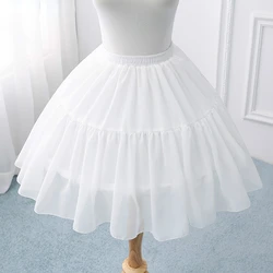 Zwart Of Wit Korte Petticoats Voor Wedding Lolita Vrouw Meisje Onderrok Crinoline Pluizige Pettycoat Hoepel Rok