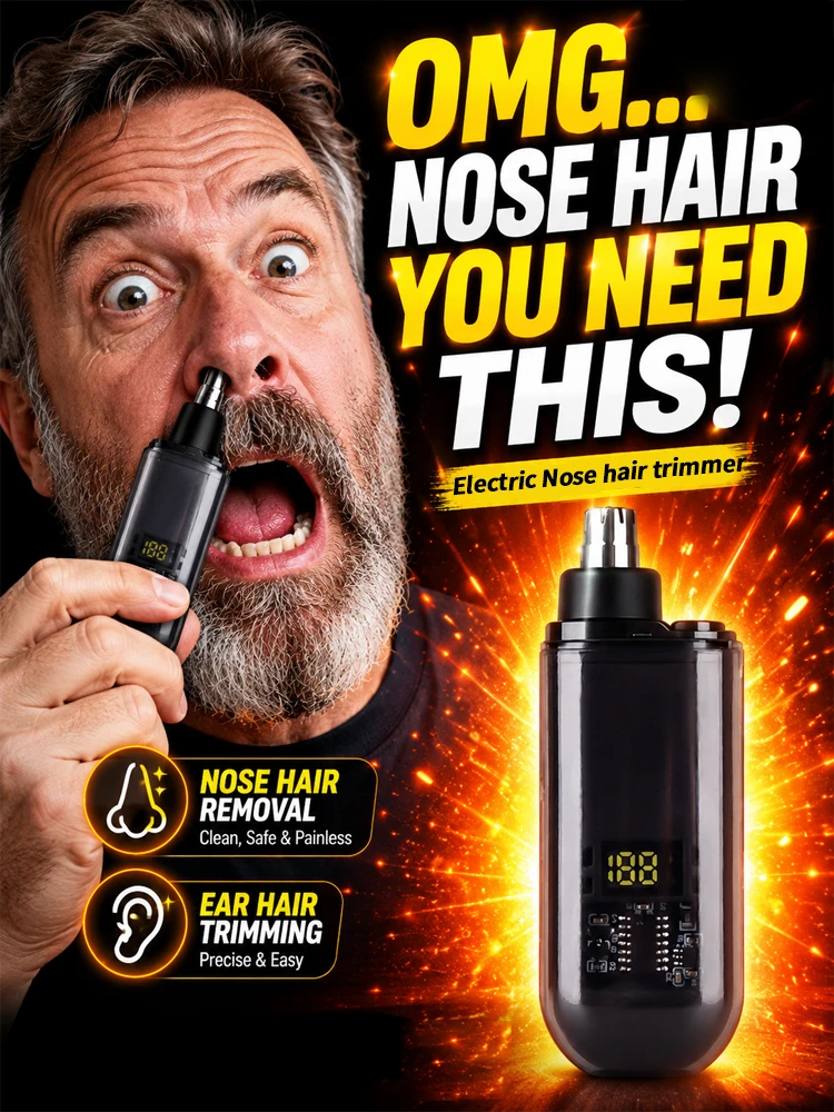 electric nose hair trimmer and ear for facial hair remover,nasal hair cutter remover cleaning Washable,2026 Upgraded version