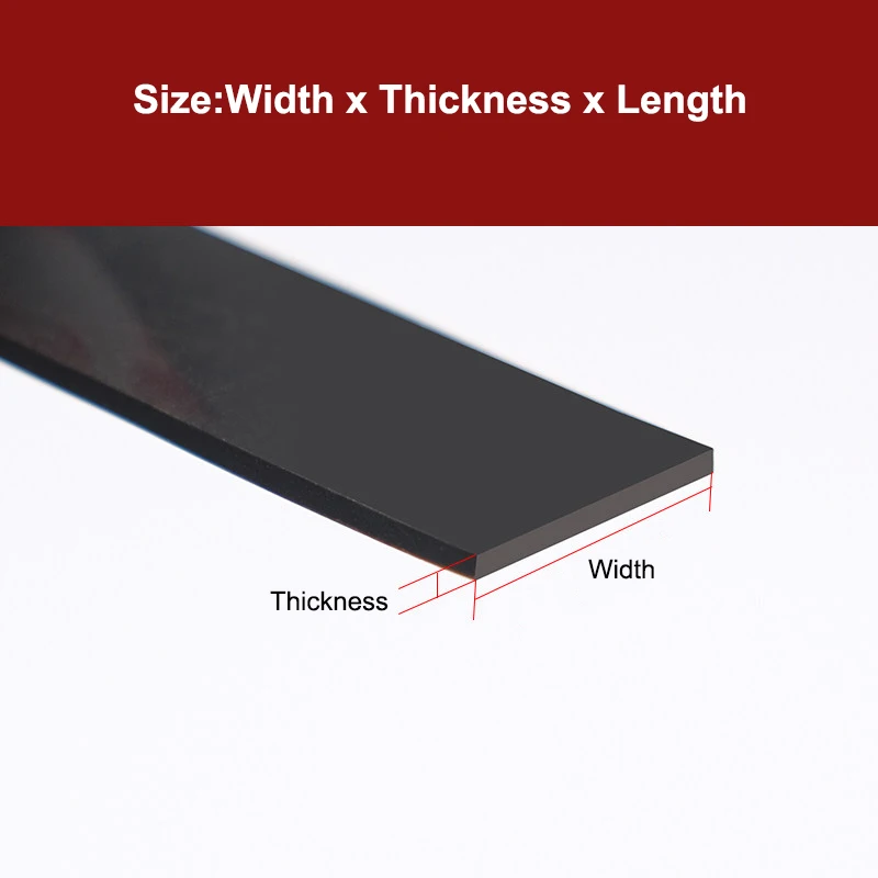 1Meter Black Silicone Strip Self-adhesive, Heat-resistant, Aging-resistant, Rubber Sealing Strip With Adhesive Backing