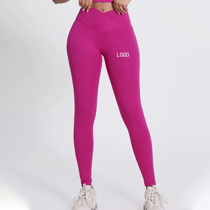 

Leggings Exercise Women Fitness Hip Lifting Naked Dance Bright Color Elasticity Yoga Pants Outside Sports Wholesale Custom Logo