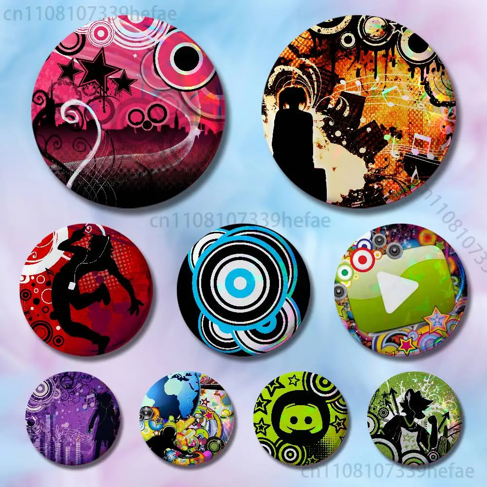 

Frutiger Metro Art Custom Badges 25 32 44 58 75 mm Round Cosplay Pin Bag Decor Fans Collect Friends Gifts Brooch Souvenir