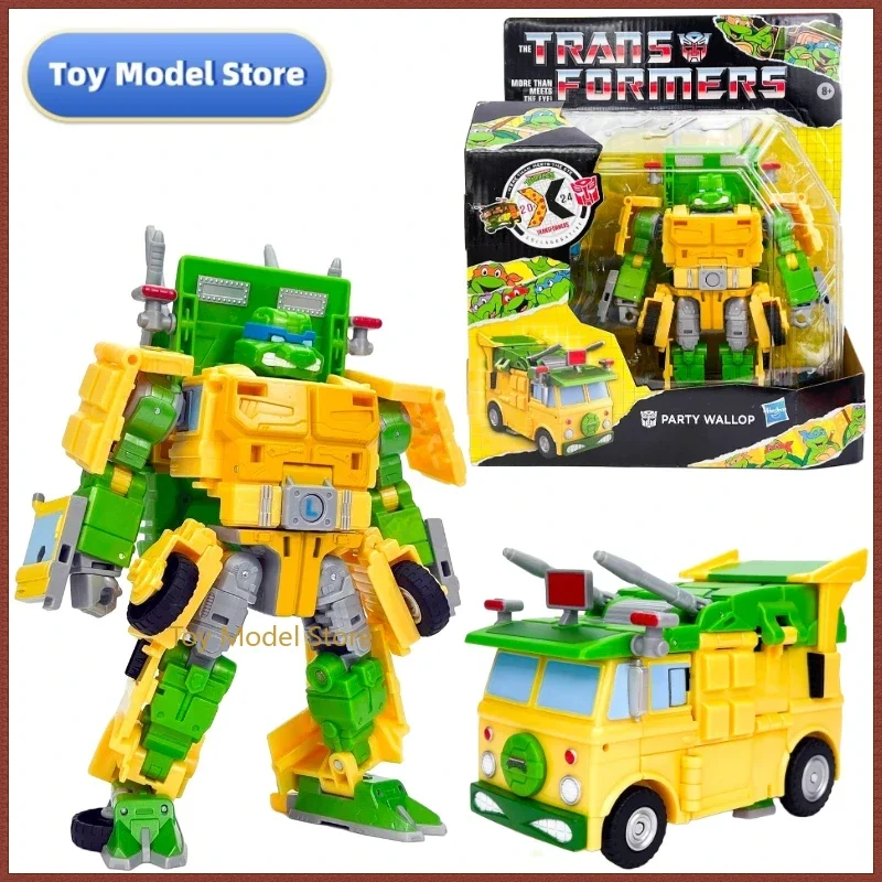 In Stock Transformers G Series Crossover Teenage Mutant Ninja Turtles Party Slam Action Figures Robot Collectible Figures Model