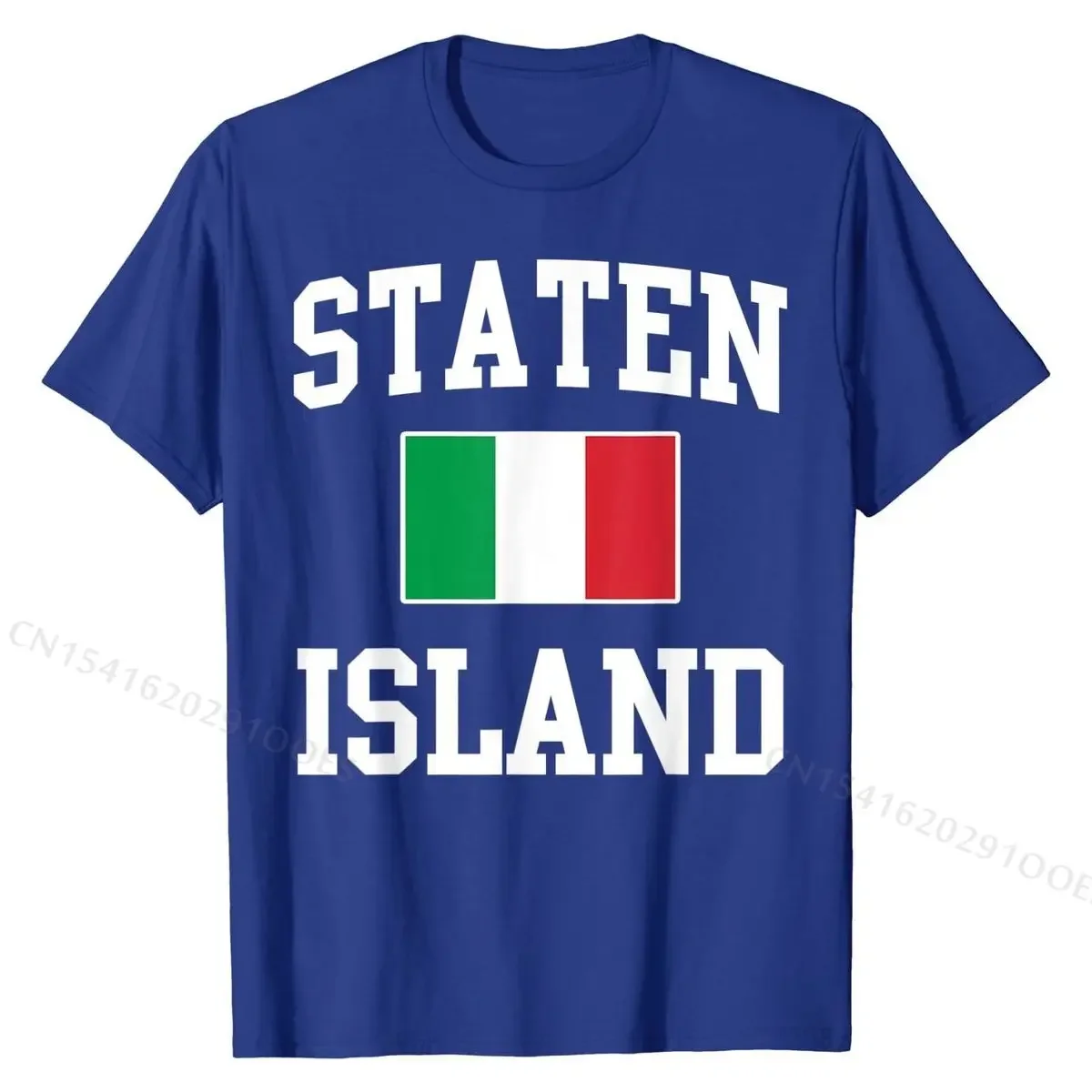 Staten Island New York Italian Flag Italy Italia Italiano T-Shirt Rife Men T Shirts Cotton Tops & Tees Gift