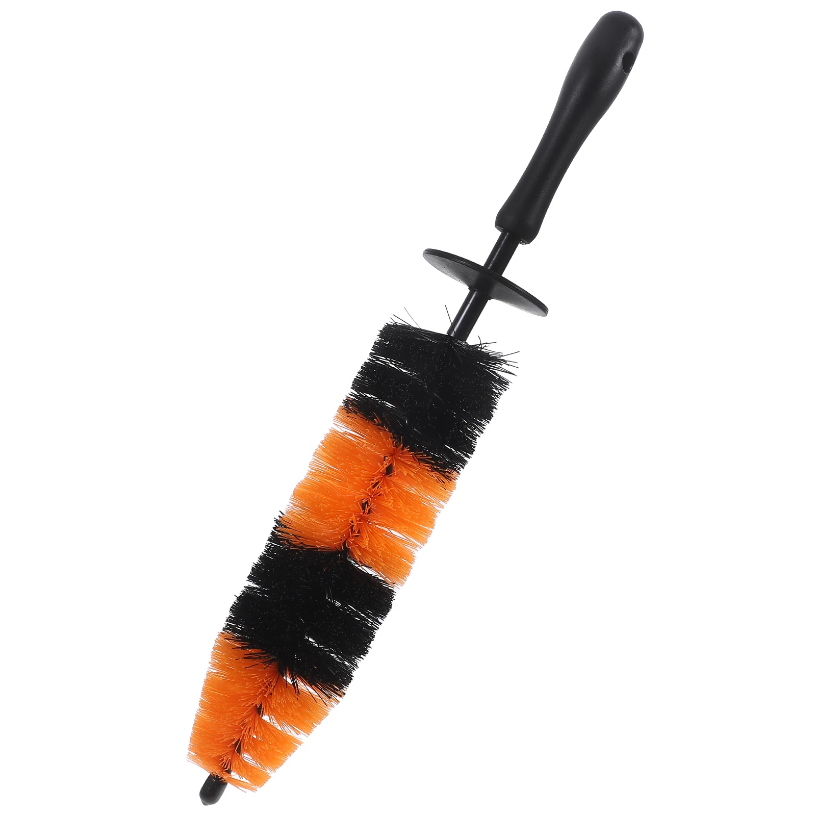 

Double Color Wheel Rim Tire Cleaning Brush for Car Wheels Orange Black Detailing Tool Lightweight Efficient Scrubber