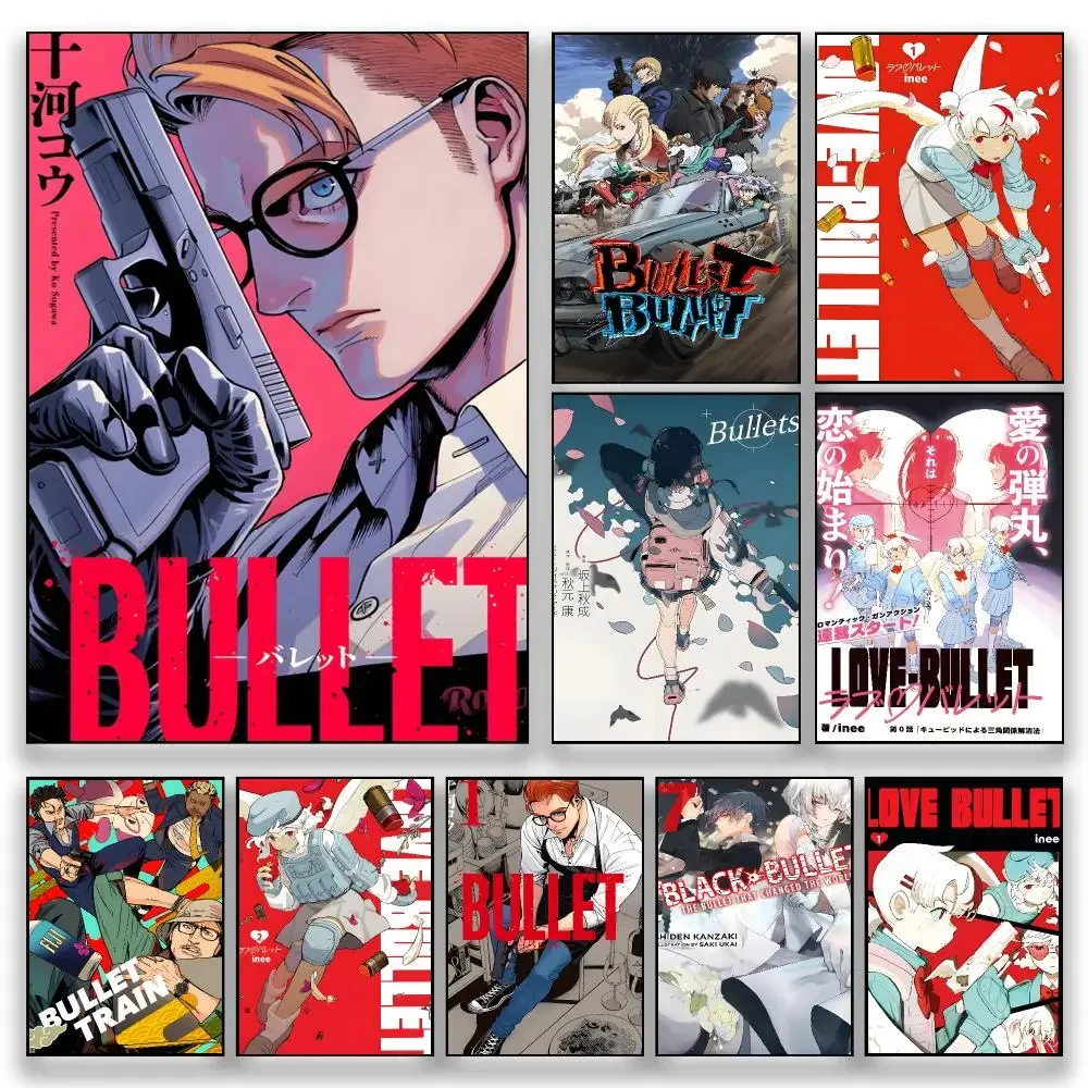 Manga L-Love Bullet Japanese Comic Fantasy Romance Poster HD Wall Decor for Bedroom Living Room Dorm Bar Cafe Gift
