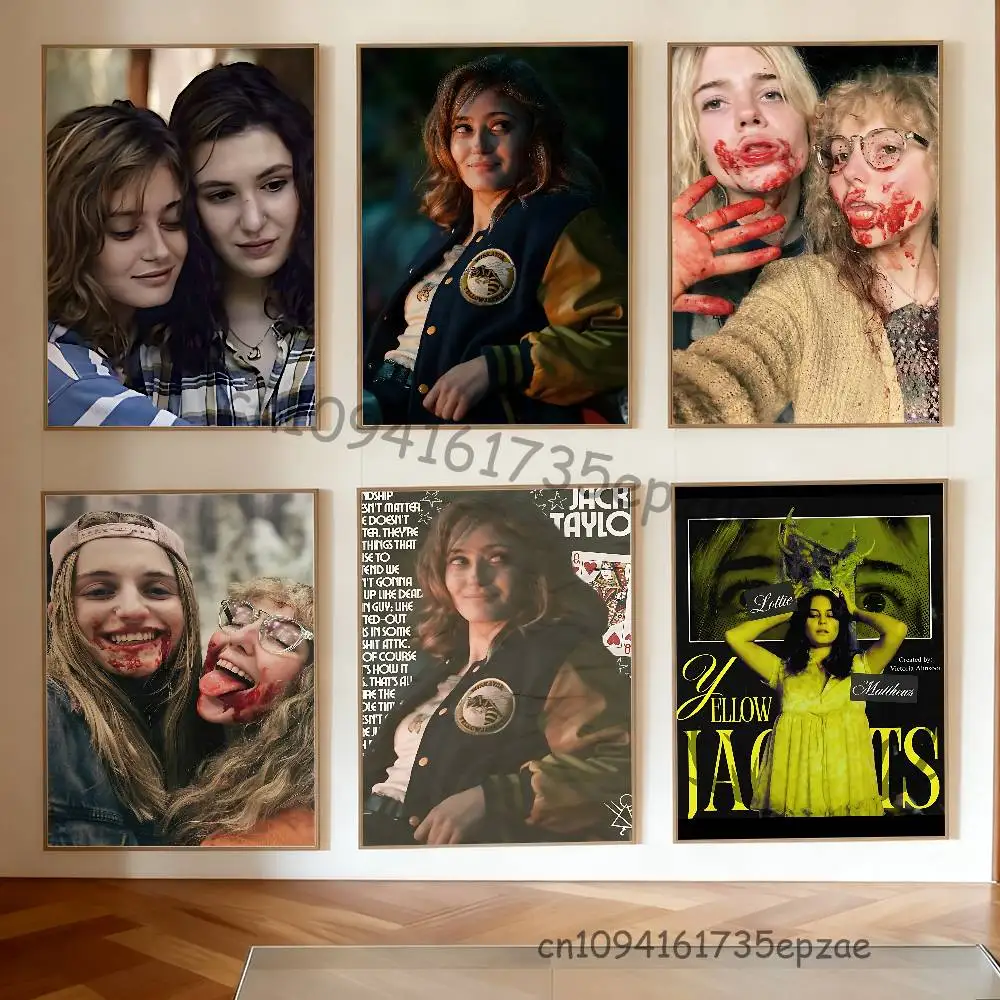 

Y-Yellowjackets E-Ella P-Purnell Poster HD Art Sticky Wall Waterproof Home Living Room Bedroom Bar Aesthetic Decoration