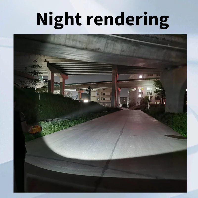 Strong Light Portable Focus Rechargeable Searchlight With Stand