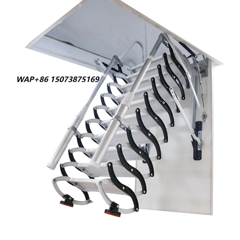 High Quality Modern Design Telescopic Electric Attic Ladder Staircase for Small Spaces Retractable Step Ladder