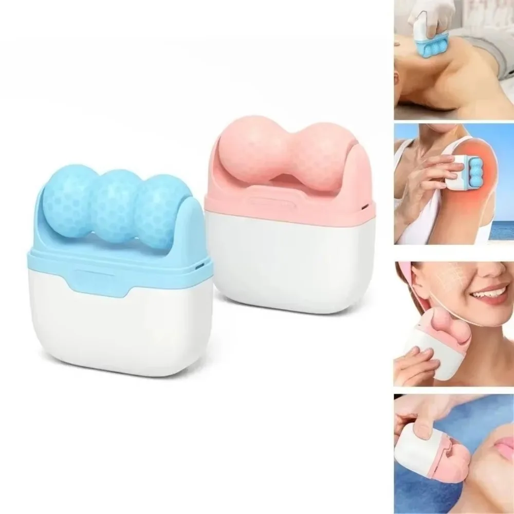 

1PC Double Head Ice Roller for Face Eye Puffiness Relief Migraine Pain Cold Therapy Facial Body Massage Beauty Skincare Tool