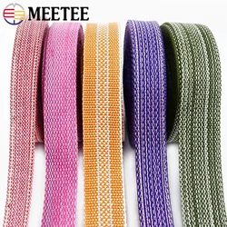 2/4/5/10M Polyester Cotton Webbing Strap Tape Jacquard Bag Shoes Backpack Label Ribbons DIY Sewing Biasband Clothing Accessories